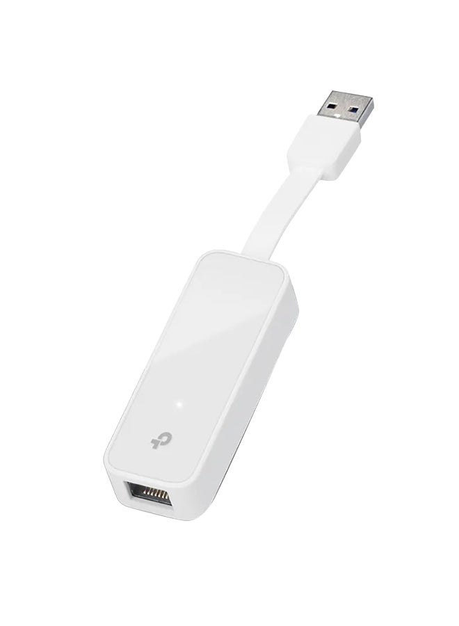TP-LINK UE300 USB to EThernet Adapter, Foldable USB 3.0 to Gigabit EThernet LAN Network Adapter, Support Windows 10/8.1/8/7/Vista/XP for Desktop / Laptop / Apple MacBook Linux White - Image 1