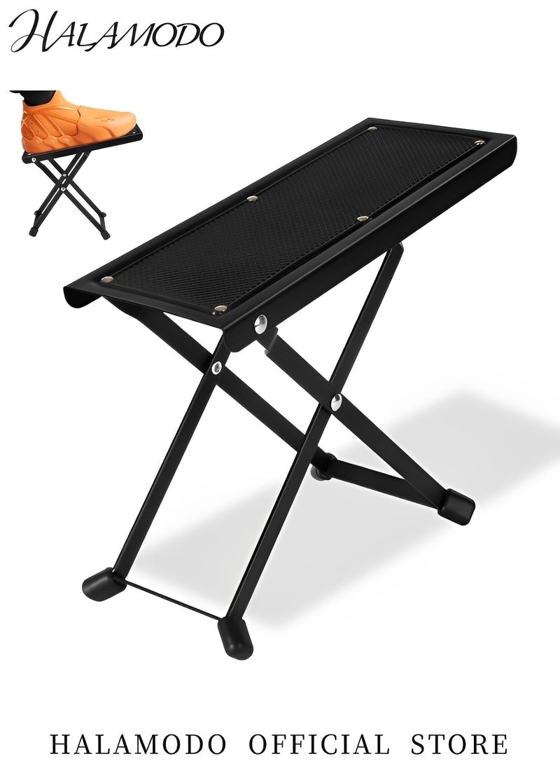 HALAMODO Guitar Foot Stool Footrest Professional Grade Stool with Comfortable and Solid Non-skid Rubber Pads for Classical Acoustic Electric Guitarists & Musicians  - Image 2