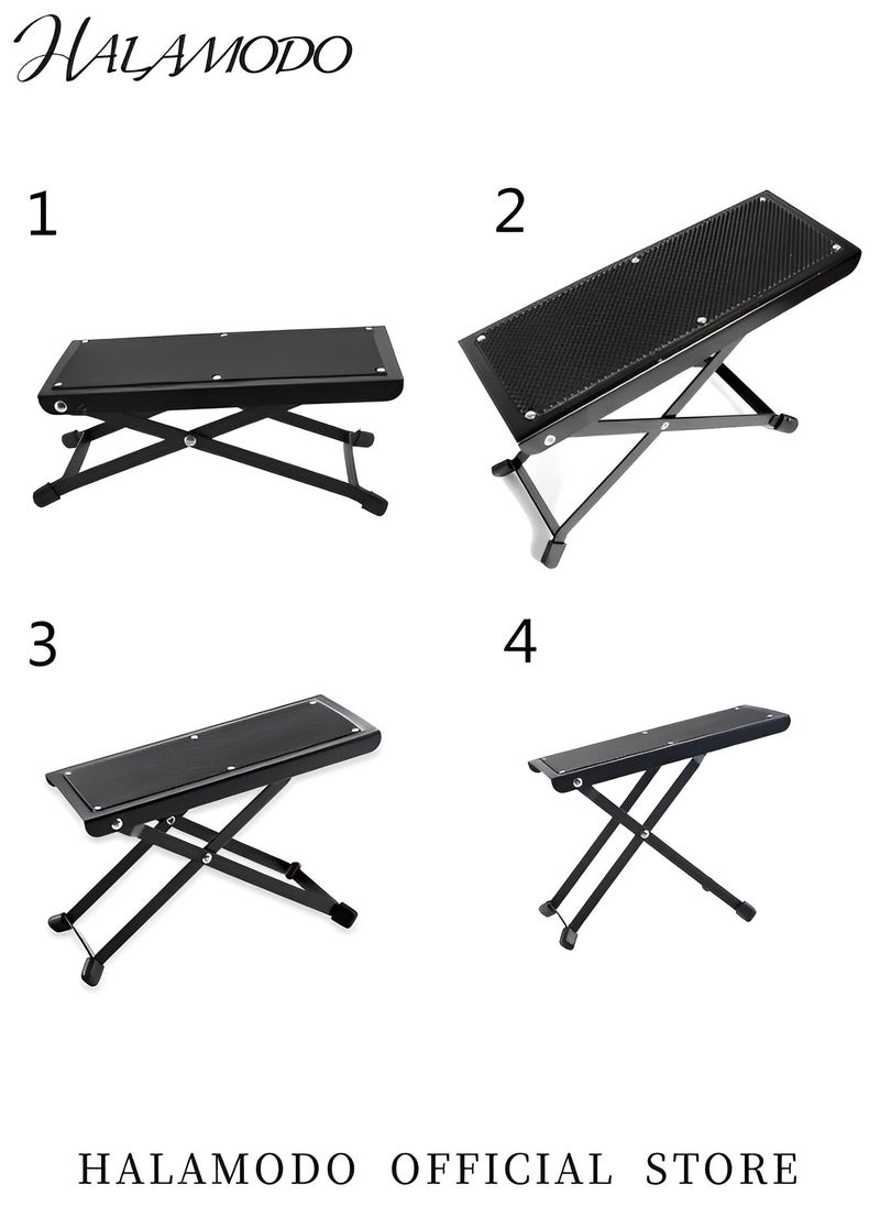 HALAMODO Guitar Foot Stool Footrest Professional Grade Stool with Comfortable and Solid Non-skid Rubber Pads for Classical Acoustic Electric Guitarists & Musicians  - Image 4
