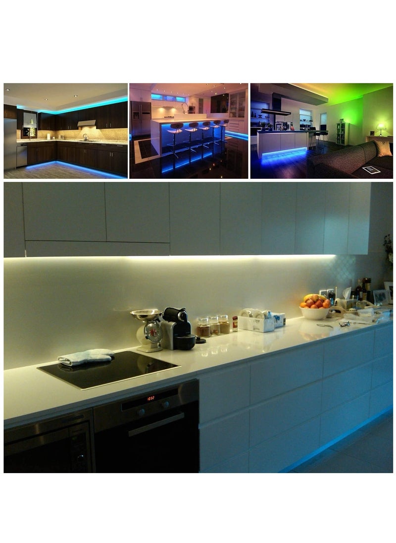 ELTRAZONE - USB Led Strip Lights with Battery Box and Remote Control, 9.84FT/3M,5050 RGB Flexible Color, 5 Volts Safe and Touchable,DIY (9.84FT/3M) - Image 1