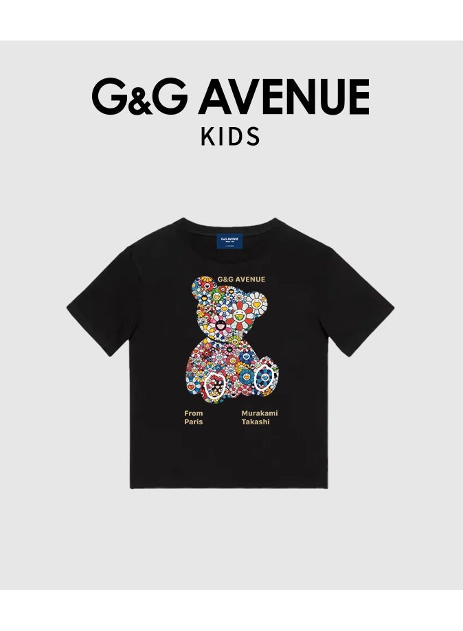 G&G AVENUE Kids T Shirts  Short Sleeve Striped T-Shirt Cotton  Tees for Boys or Girls Size 3-12 Years  - Image 2
