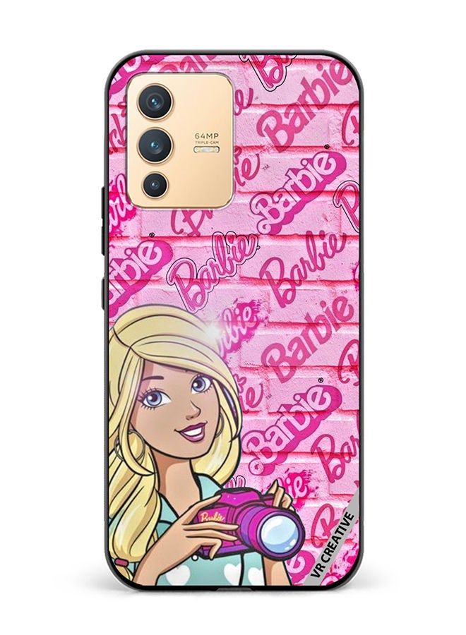 VR CREATIVE Protective Case Cover For Vivo V23 5G Photoholic Barbie Design Multicolour - Image 1