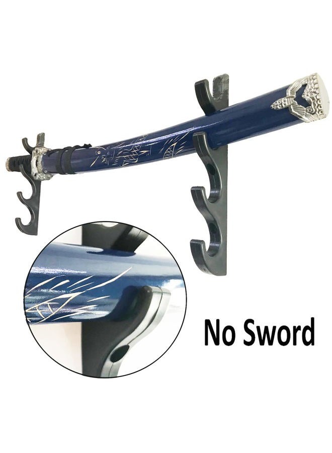 Pmsanzay Four-Layer Wall-Mounted Sword Stand Display - Holder, Hook, Hanger Bracket Rack - Easy to Install - No Sword - 2 Pack - Image 4