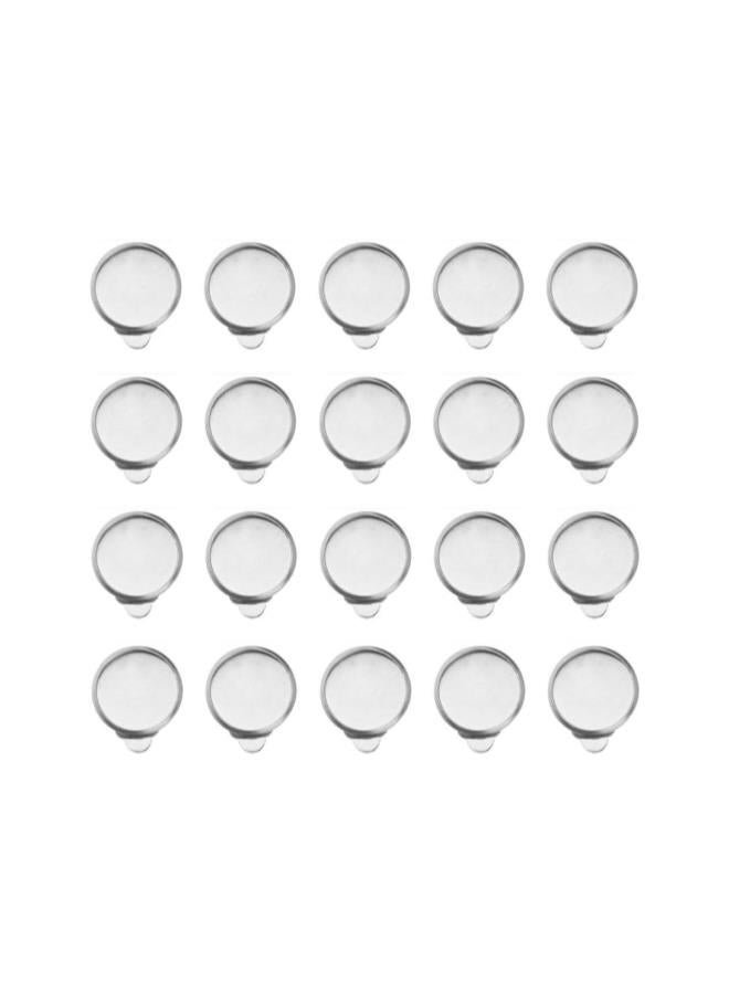klarako 50pcs Earring Cabochon Settings Clip-on Earring Blanks for Jewelry Making and DIY Crafts Silver 12mm  - Image 1