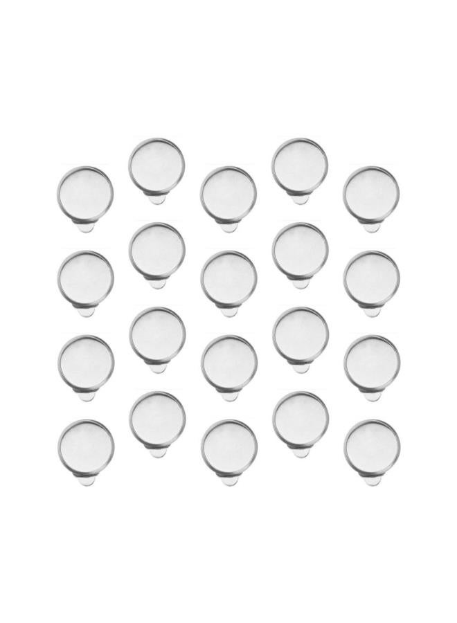 klarako 50pcs Earring Cabochon Settings Clip-on Earring Blanks for Jewelry Making and DIY Crafts Silver 12mm  - Image 3