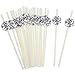 Vesici 100 Pcs Disco Ball Straws 70s Glittery Silver Ball Paper Straws Wedding Birthday Party Disposable Disco Decorations for 70s Retro Theme Bachelorette Party Supplies 024 x 776 Inches - Image 1