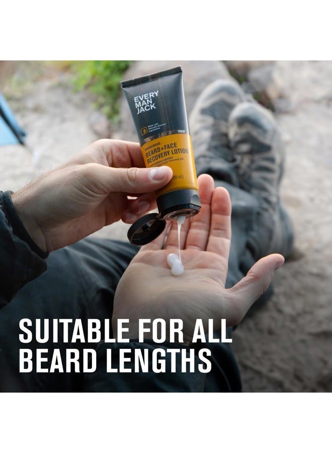 Every Man Jack Recovery Beard + Face Lotion for Men - with a Warm Sandalwood Scent 3.2 oz - Image 5
