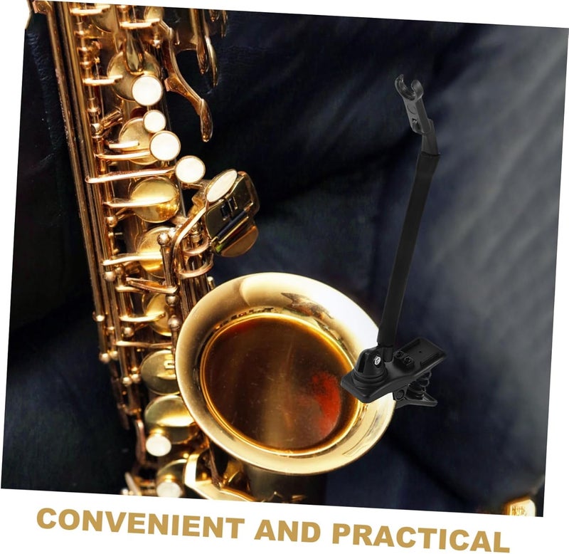 TOYANDONA Adjustable Saxophone Microphone Clip for Stand Lightweight and Shockproof Instrument Mic Holder for Stage Performances - Image 2