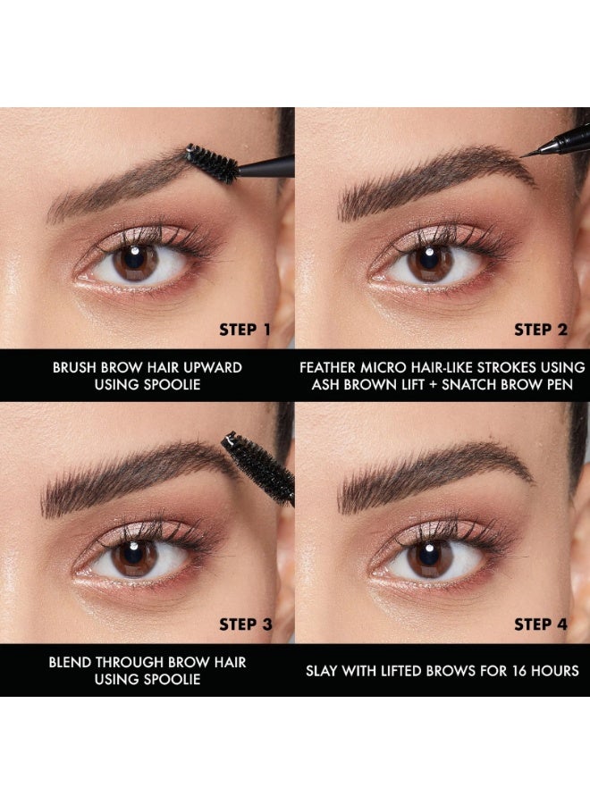 NYX PROFESSIONAL MAKEUP Lift & Snatch Eyebrow Tint Pen, Black 10 Black - Image 3