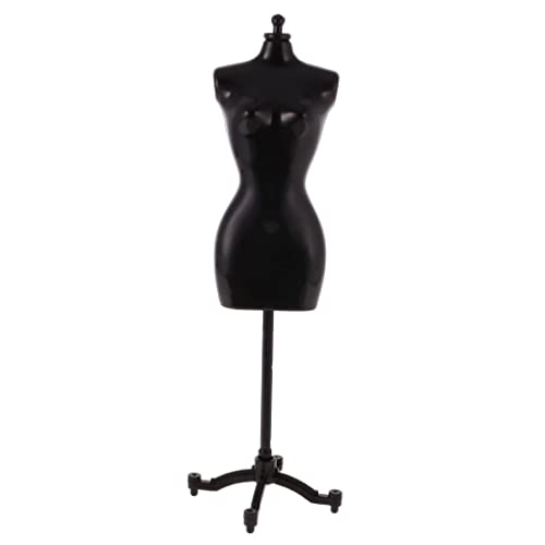 ATORSE Display Holder Dress Clothes Mannequin Model Stand for Dolls Black - Image 1