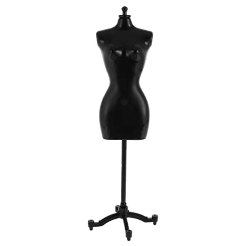 ATORSE Display Holder Dress Clothes Mannequin Model Stand for Dolls Black - Image 2