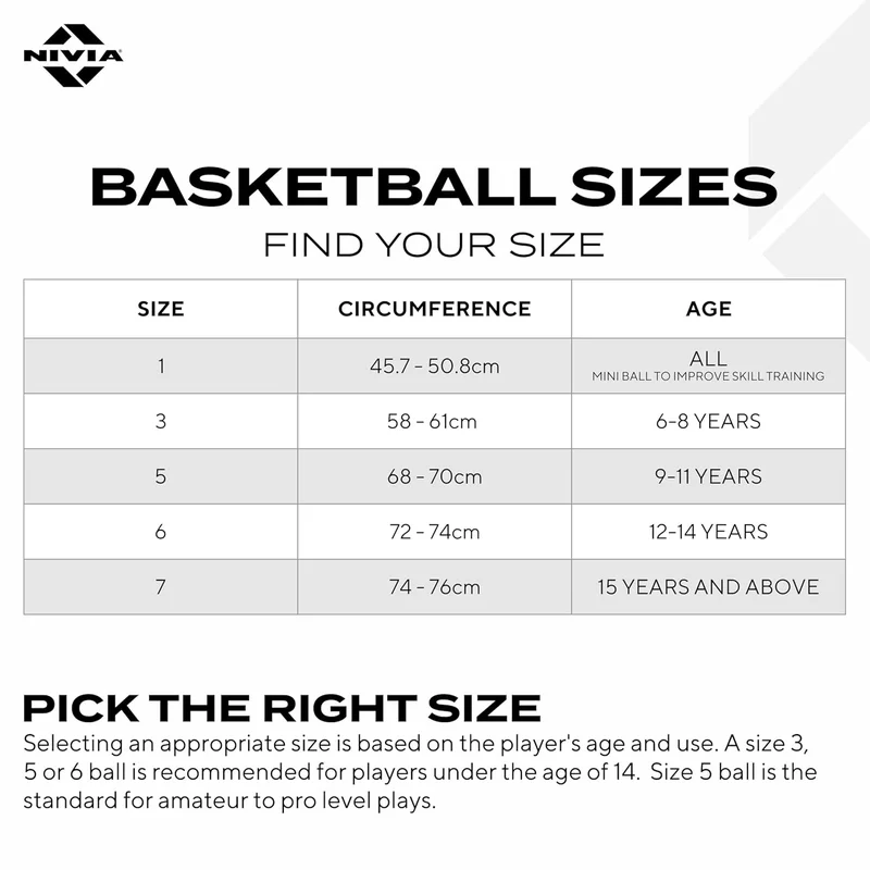 Nivia  Nivia Cosmic Dunk Basketball - Size 7, Durable Rubber Ball with Pebbled Grip for Indoor & Outdoor Play  | Best Price UAE