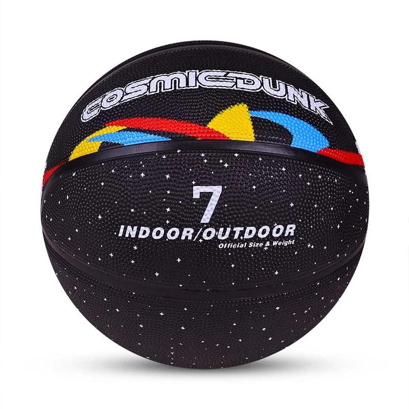 Nivia  Nivia Cosmic Dunk Basketball - Size 7, Durable Rubber Ball with Pebbled Grip for Indoor & Outdoor Play  | Best Price UAE