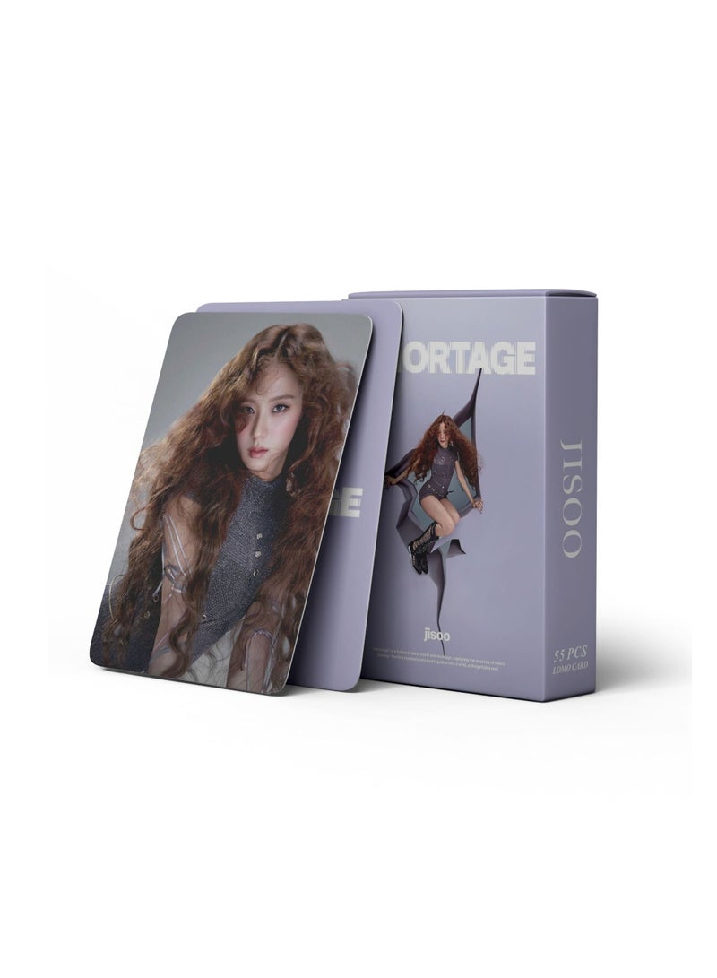 NIBEMINENT 55 Pcs Kpop BLACKPINK - JISOO AMORTAGE Lomo Cards Card For Fans Collection Gifts - Image 1