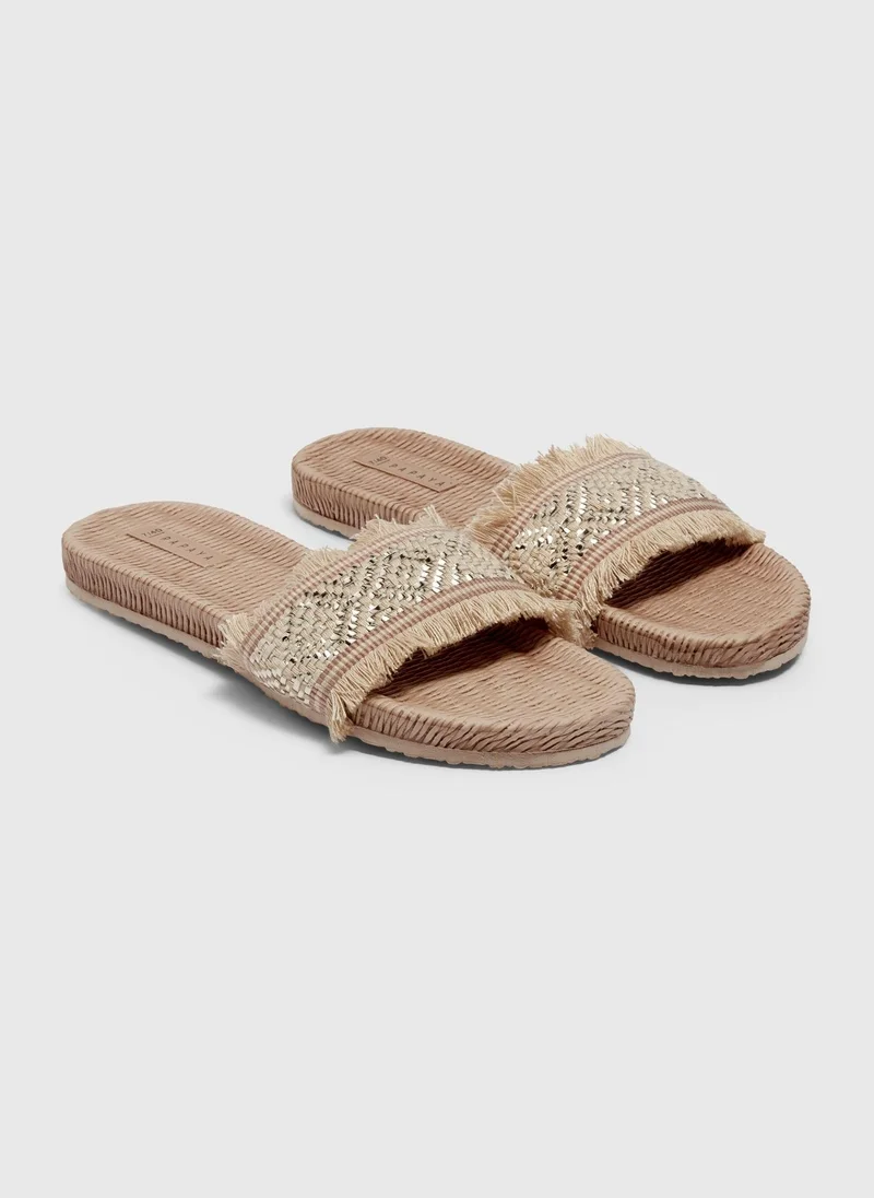 Matalan Stone Beach Crafted Slider Sandals
