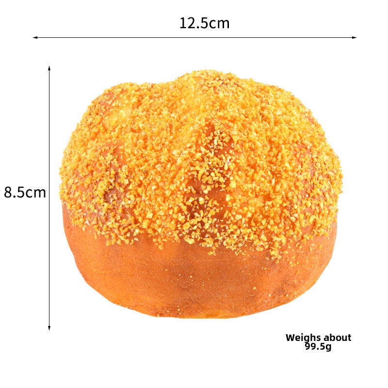 Realistic Caterpillar Bread Cake Model Oatmeal Round Bread 