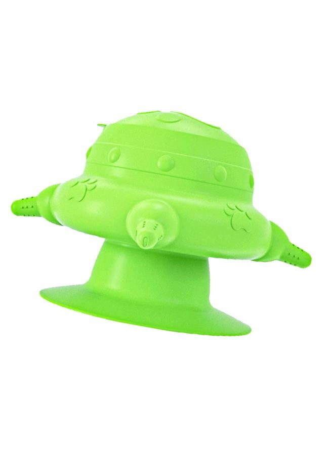 Puppy Nipple Feeder 4 Nipples High Efficiency Large Capacity Leakage Proof Silicone Kitten Feeder Station for Small Pets Green