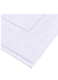 Utopia Towels Utopia Towels Cotton Banded Rug Bath Mats, [Not a Bathroom Rug] 21x34 Inches, 100% Ring Spun Cotton - Highly Absorbent and Machine Washable Shower Bathroom Floor Towel, White, 2 Pack  - Image 3