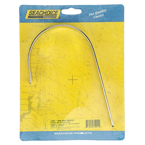 Seachoice Ring Buoy Bracket, Polished 304 Stainless Steel, 4 in. Opening - Image 5
