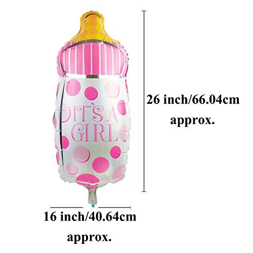 SOI Baby Shower Milk Bottle Aluminum Mylar Foil Balloons (Pack of 2) 27 inch | Its a Boy Its a Girl Props | Baby Shower Decoration Items - Image 3