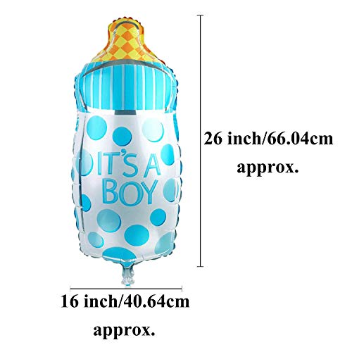 SOI Baby Shower Milk Bottle Aluminum Mylar Foil Balloons (Pack of 2) 27 inch | Its a Boy Its a Girl Props | Baby Shower Decoration Items - Image 2