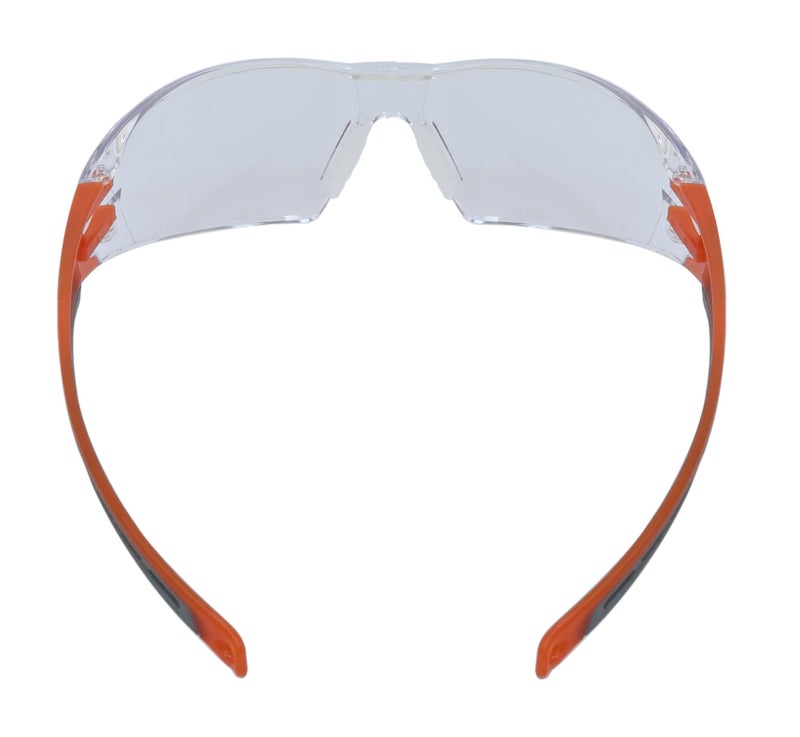 FRONTIER FT111(CLEAR) Sporty Design Safety Goggles | Anti-Scratch, Anti-Fog & UV Coating Lens | Adjustable Nose Bridge UV & Impact Resistance with Flexible Temples Safety Glasses | Pack of 2 - Image 5