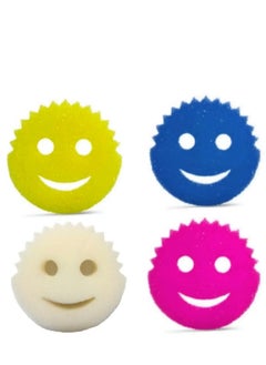 Special Sponge Set for Washing Dishes and Kitchen Surfaces Perfect for Versatile Cleaning Set of Four