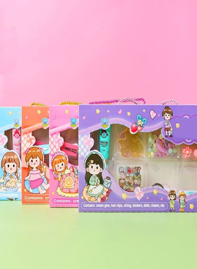fashionhome Handmade DlY Beads Hairpins Stickers Chains Art and Crafts Set for Kids  - Image 5
