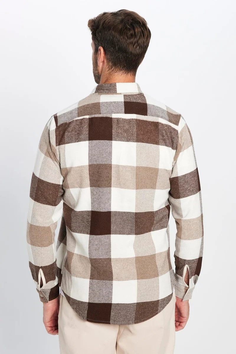تودورس Men's Slim Fit Slim Fit Lumberjack Plaid Winter Shirt