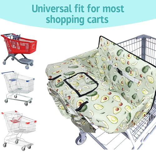 gxfcymxbd Shopping Cart Cover for Baby,2-in-1 High Chair Cover with Portable Cloth Bag,Cart Seat Pad for Babies Grocery Cushion Cover Restaurant,Suitable for All Supermarkets - Image 5