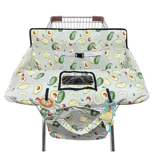 gxfcymxbd Shopping Cart Cover for Baby,2-in-1 High Chair Cover with Portable Cloth Bag,Cart Seat Pad for Babies Grocery Cushion Cover Restaurant,Suitable for All Supermarkets - Image 1