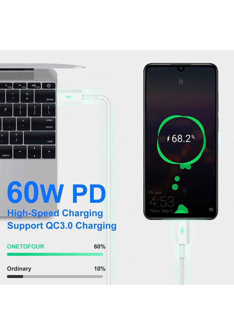 LEDIN USB C to USB C 60W Cable 1M,Power Delivery Fast Charging PD Charger Cord Compatible with Samsung Galaxy S21,S21+,S20+ Ultra, Note 20,10 Ultra, MacBook Air,Pro, iPad Pro 2020,2018, iPad Air 2020 - Image 2