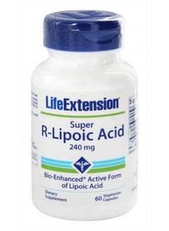 , SUPER R-LIPOIC ACID - 60 VEGETARIAN CAPSULES, 240 mg