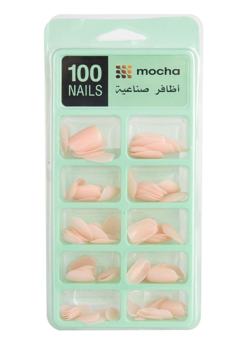 MOCHA Attractive false nails of 100 pieces  E99  - Image 1