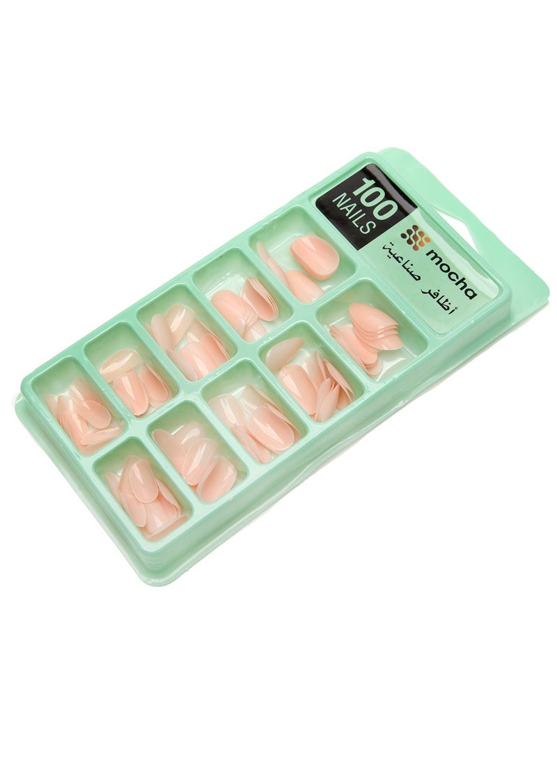 MOCHA Attractive false nails of 100 pieces  E99  - Image 3