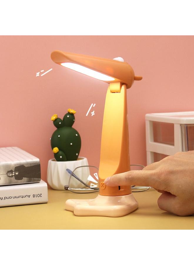 Bluejw New Cute Bear Folding Desk Lamp Student Learning Desktop Reading Lamp Dormitory Bedroom Eye Protection USB Rechargeable Desk Lamp - Image 5