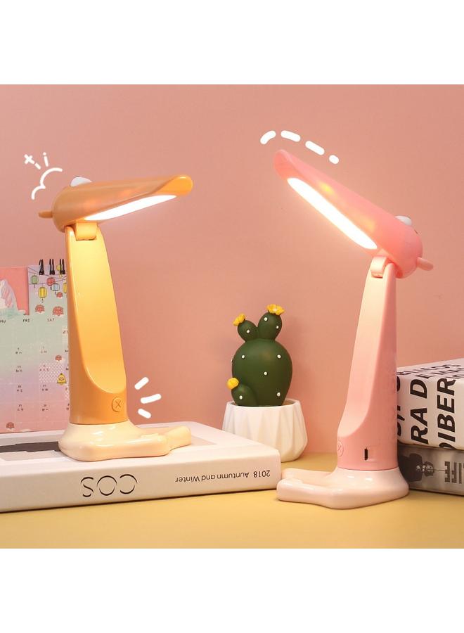 Bluejw New Cute Bear Folding Desk Lamp Student Learning Desktop Reading Lamp Dormitory Bedroom Eye Protection USB Rechargeable Desk Lamp - Image 3