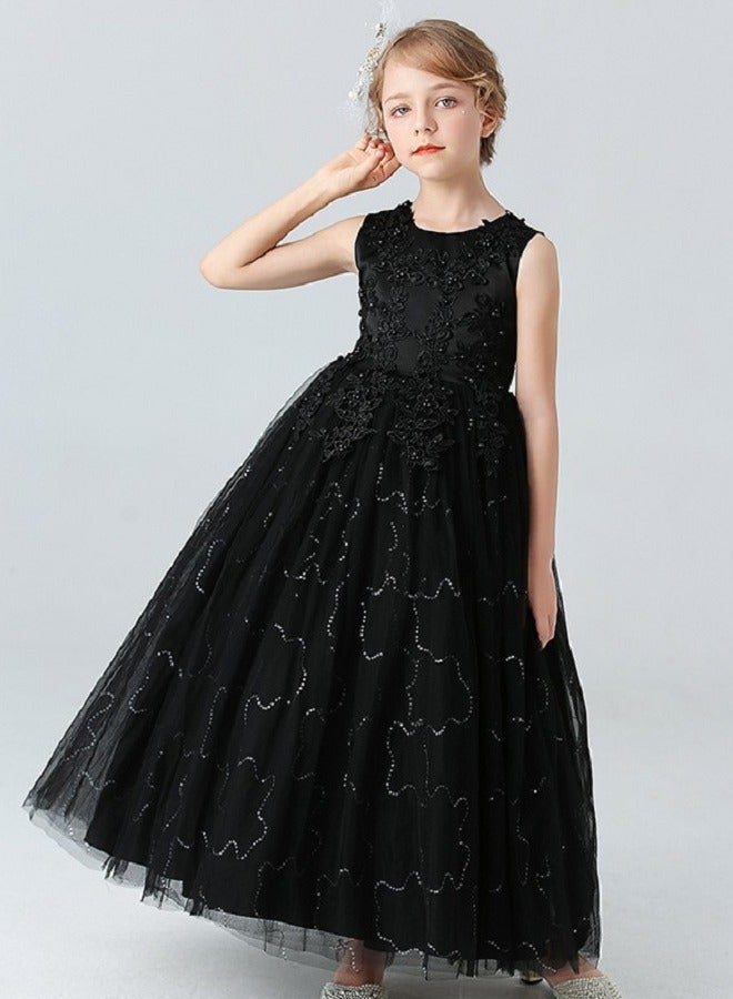 Best Gift Fashion ملابس أطفال لحفلات أعياد الميلاد وحفلات الزفاف لون أسود