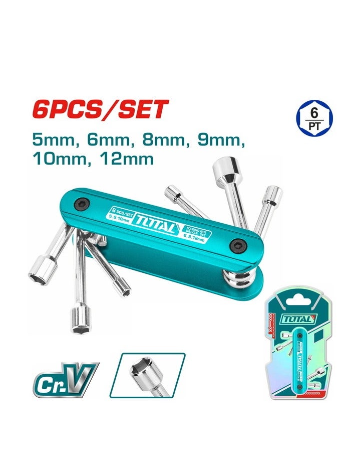 TOTAL THFND061 6-Piece Folding Bit Set