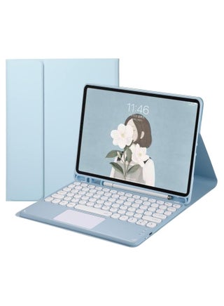 حافظة لوحة المفاتيح لجهاز Samsung Galaxy Tab S10 FE مقاس 10.9 بوصة 2025 SM-X520/X526B، حافظة مفاتيح جلدية للوحة مفاتيح لاسلكية تعمل باللمس قابلة للإزالة بلوتوث للوحة اللمس - pzsku/Z5FB46404F2F56C3FA354Z/45/1748329296/8ed380fd-0a67-47a4-874c-340bf665320c