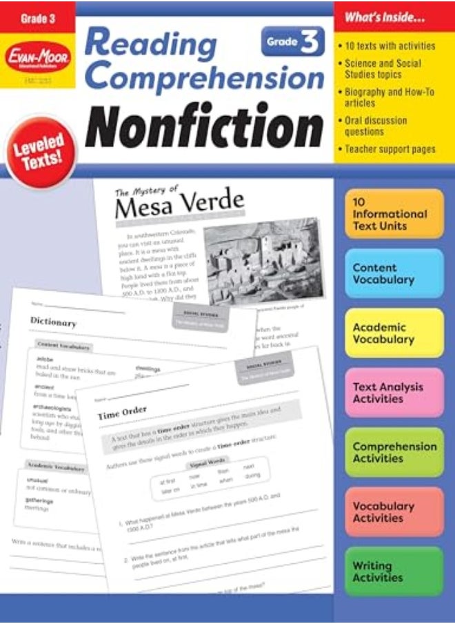 Reading Comprehension Nonfiction Grade 3 Teacher Resource 