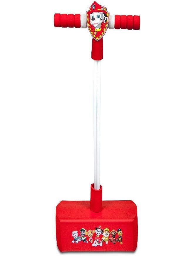 Flybar - Flybar My First Foam Pogo Jumper for Kids Fun and Safe Pogo Stick for Toddlers, Durable Foam and Bungee Jumper for Ages 3 and up, Supports up to 250lbs (Red Paw Patrol Marshall) - Image 1