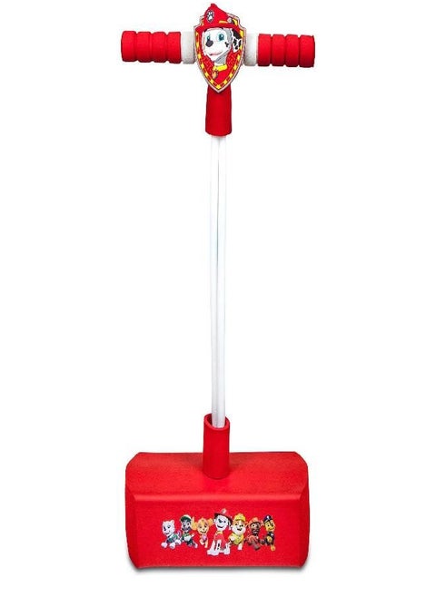 Flybar My First Foam Pogo Jumper for Kids Fun and Safe Pogo Stick for Toddlers, Durable Foam and Bungee Jumper for Ages 3 and up, Supports up to 250lbs (Red Paw Patrol Marshall)