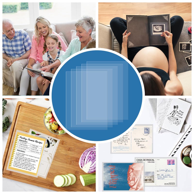 Zofly 4x6 Photo Sleeves (100 Pack) â€“ Top Loading Sheet Protectors, Archival Safe & Waterproof Plastic Photocard Sleeve, Soft Clear Sleeves for Photos, Postcards, Recipe Cards - Image 3