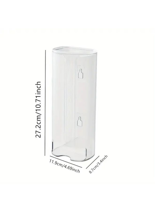 Wall Mounted Cabinet Storage Box With Clear Doors Transparent Plastic Multi Tier Organizer With Hanging Shelves And Top Bottom Storage For Bras Socks Underwear Space Saving Modern Wardrobe Organizer Easy Installation No Drilling Required For Bedroom Bathroom Dressing Room Closet Drawers Clothes Storage And Organization - Image 3