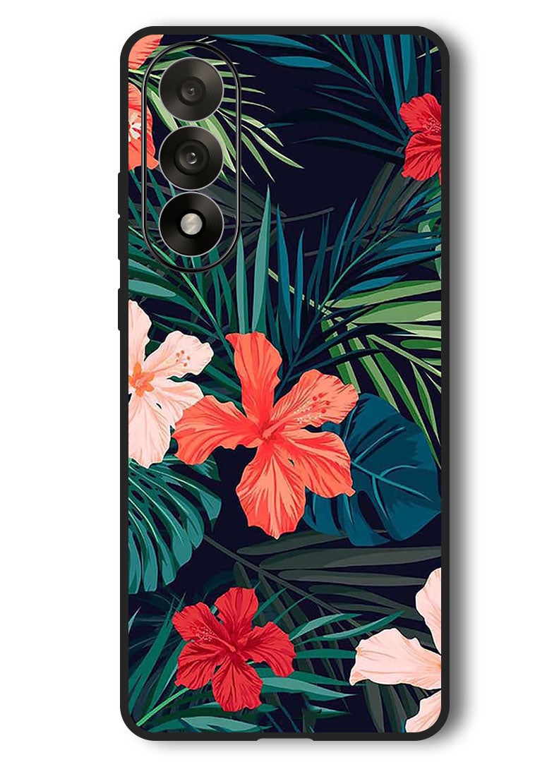 Theodor Case Compatible with OnePlus Nord 5 6.83 Inch Protection Shockproof Bumper Cover Flowers (2) - Image 1