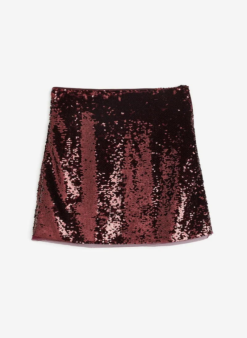 اتش اند ام Sequined Mini Skirt