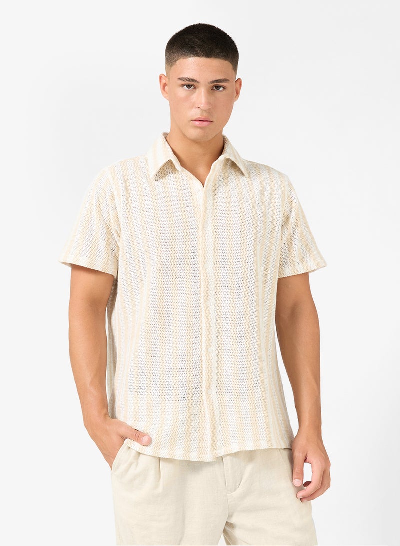 سفنتي فايف قميص كلاسيكي بقصة عادية - Image 1