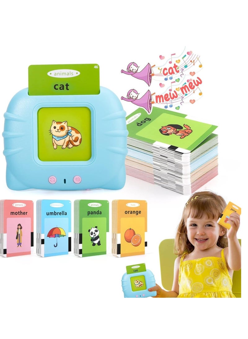 ELTRAZONE Talking Flash Cards Learning Toys for 2 3 4 5 6 Year Old Boys Girls, Autism Sensory Toys for Autistic Children with 224 Words, Preschool Montessori Toys and Birthday Gift for Kids Ages 2-6  - Image 1