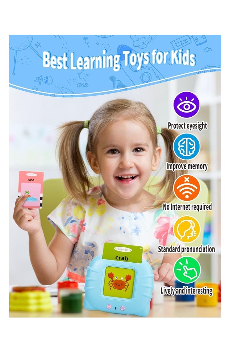 ELTRAZONE Talking Flash Cards Learning Toys for 2 3 4 5 6 Year Old Boys Girls, Autism Sensory Toys for Autistic Children with 224 Words, Preschool Montessori Toys and Birthday Gift for Kids Ages 2-6  - Image 4